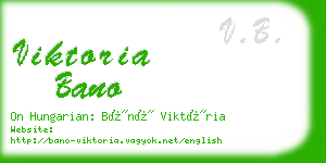 viktoria bano business card